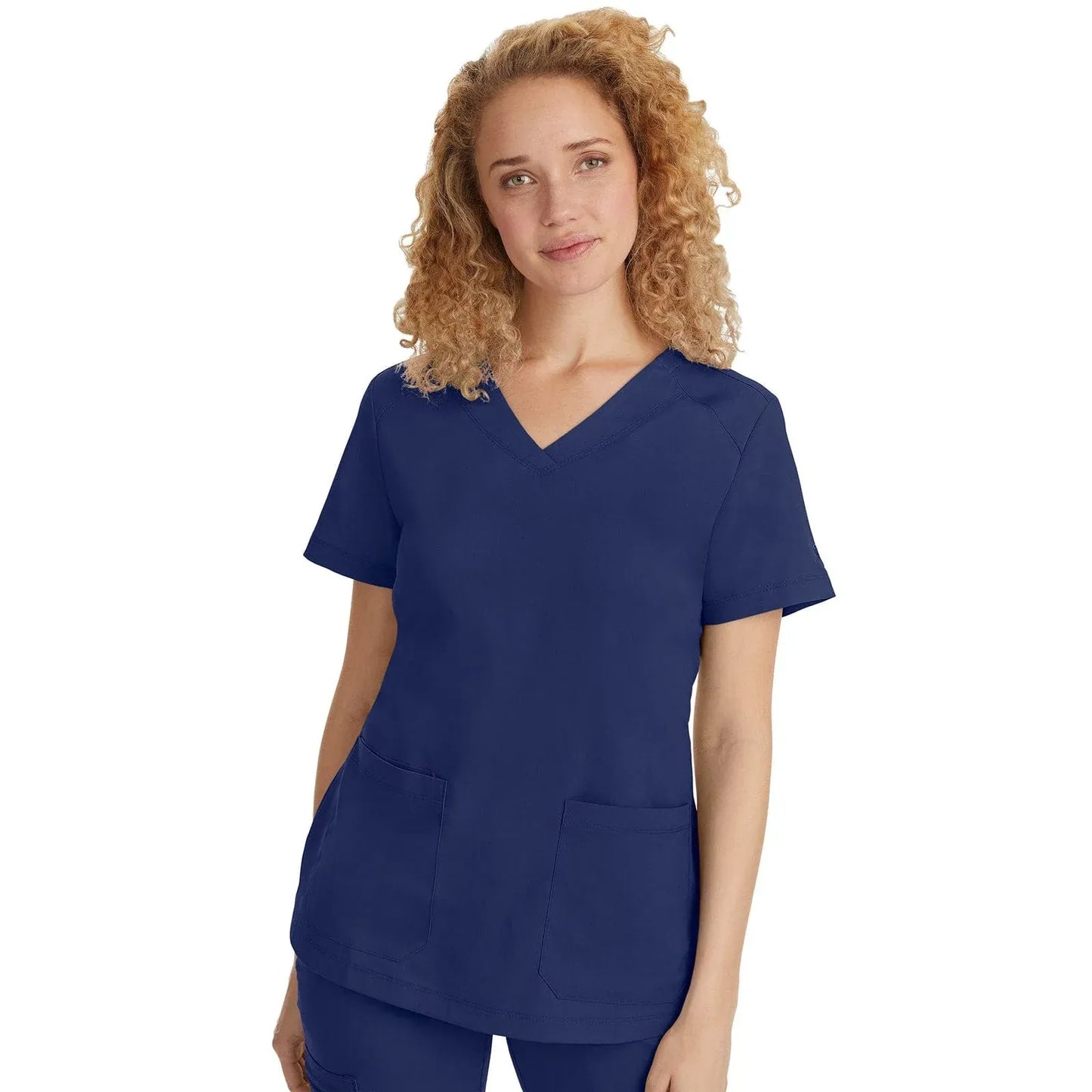 Healing Hands Purple Label Scrubs 2320 Jill Top Women Navy