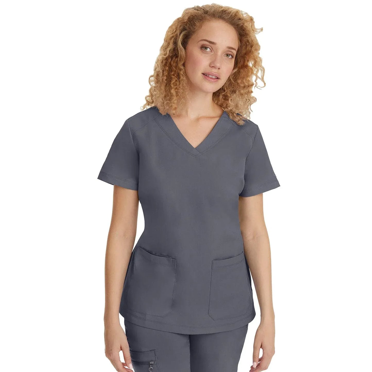 Healing Hands Purple Label Scrubs 2320 Jill Top Women Pewter