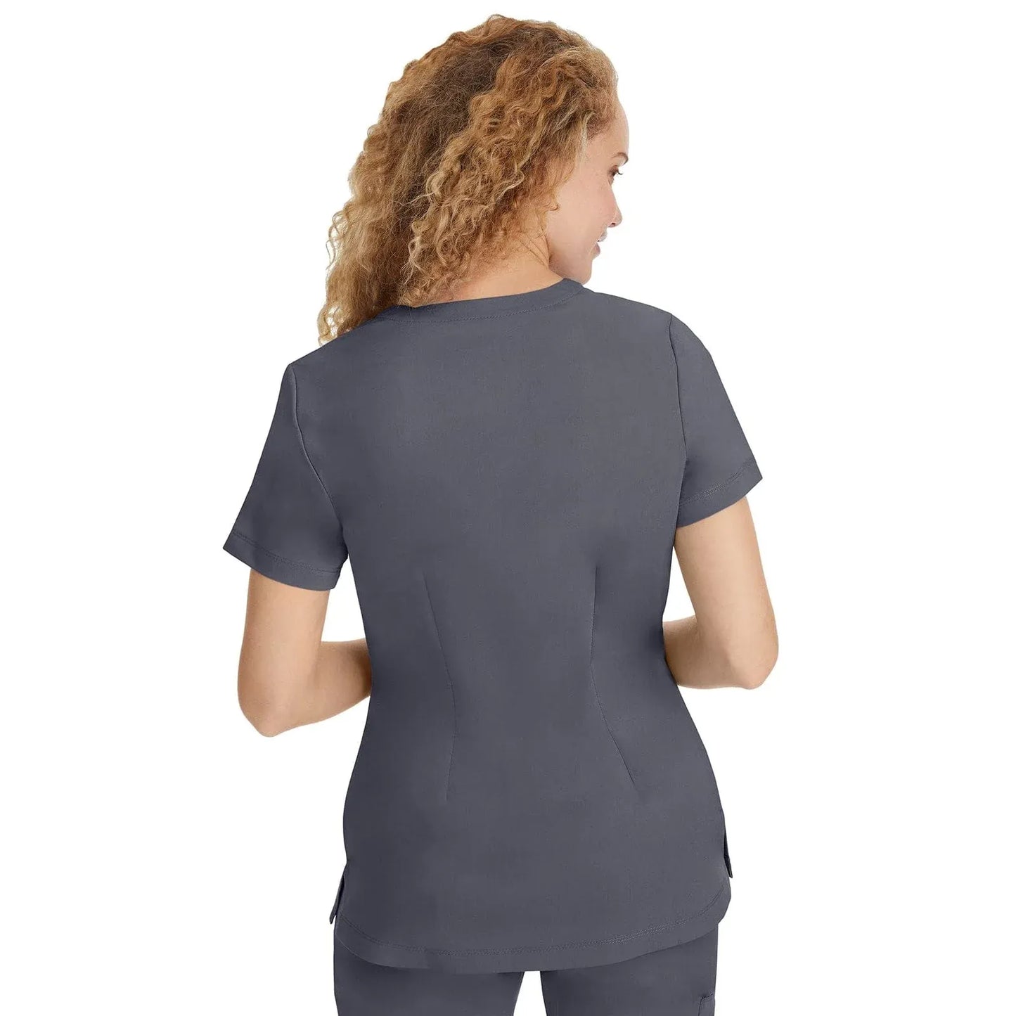 Healing Hands Purple Label Scrubs 2320 Jill Top Women Pewter