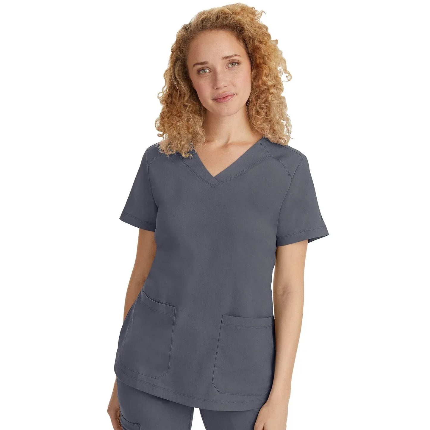 Healing Hands Purple Label Scrubs 2320 Jill Top Women Pewter