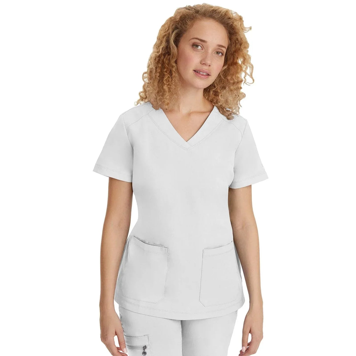 Healing Hands Purple Label Scrubs 2320 Jill Top Women White
