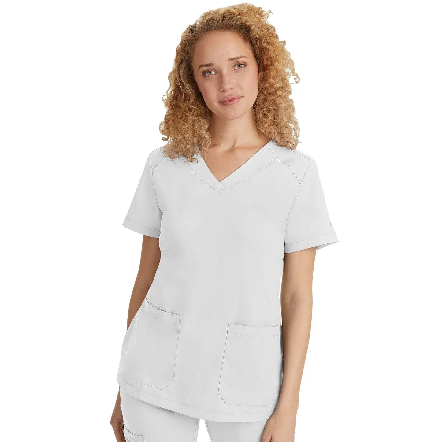 Healing Hands Purple Label Scrubs 2320 Jill Top Women White