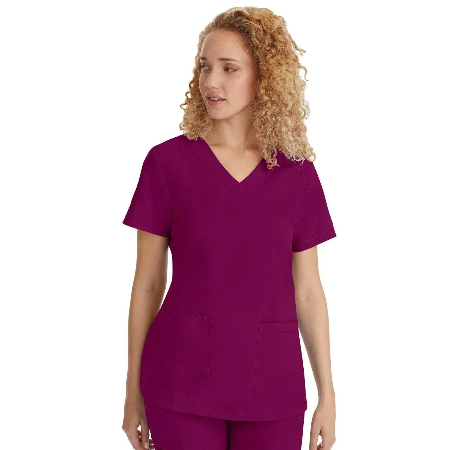 Healing Hands Purple Label Scrubs 2320 Jill Top Women Wine