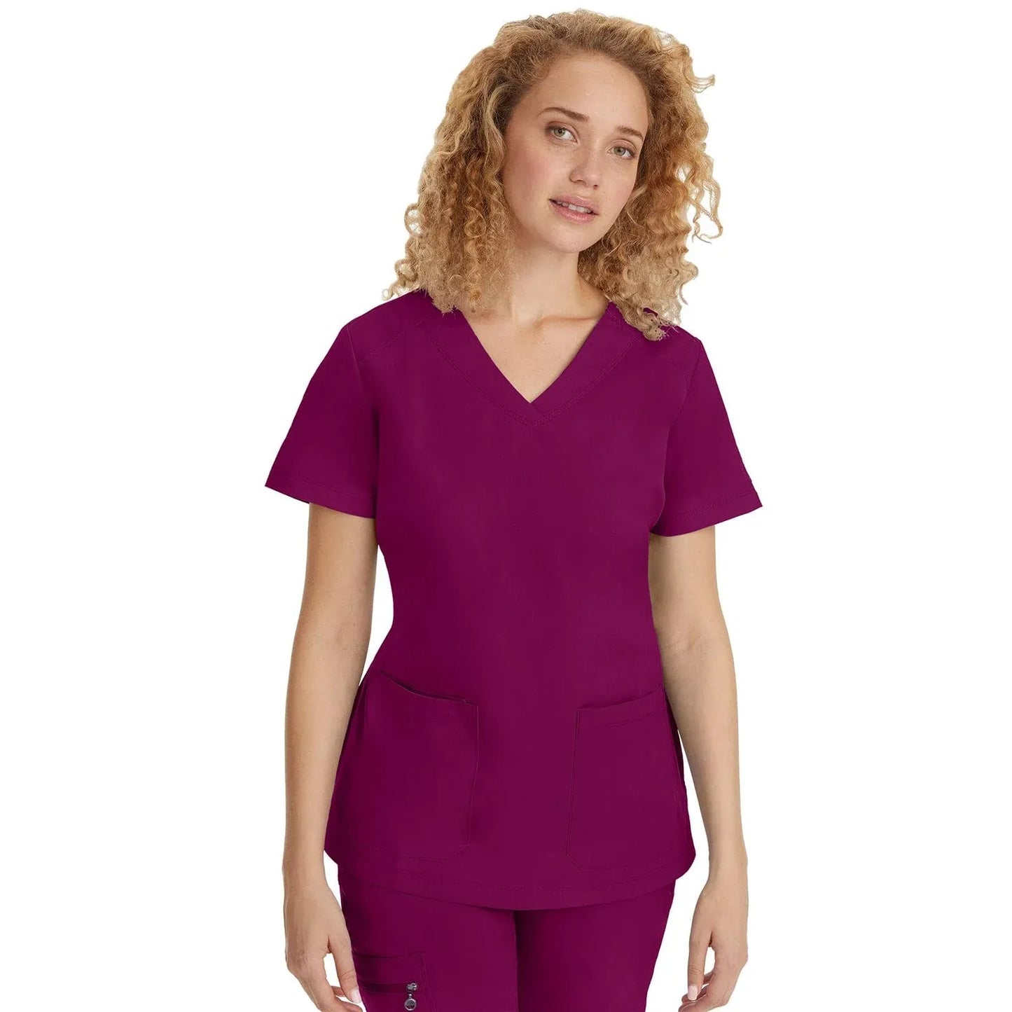 Healing Hands Purple Label Scrubs 2320 Jill Top Women Wine