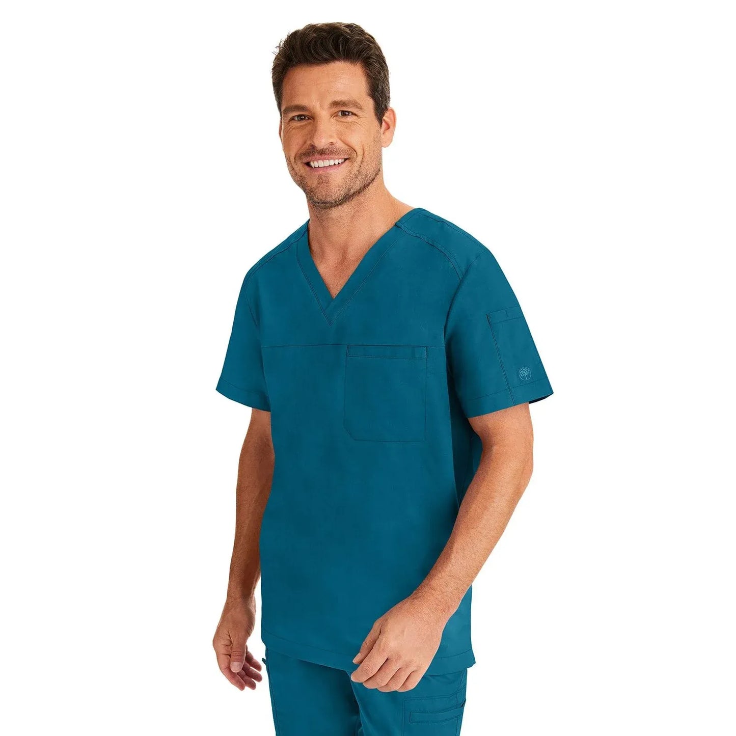 Healing Hands Purple Label Scrubs 2330 Justin Top Men Caribbean