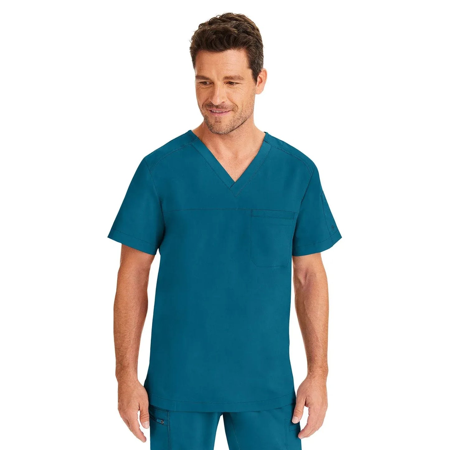 Healing Hands Purple Label Scrubs 2330 Justin Top Men Caribbean