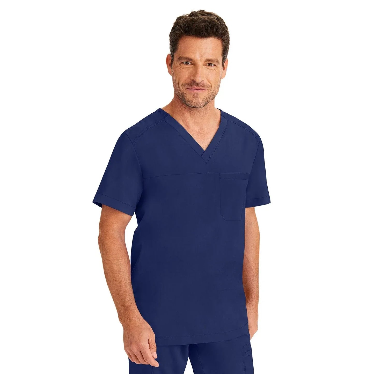 Healing Hands Purple Label Scrubs 2330 Justin Top Men Navy