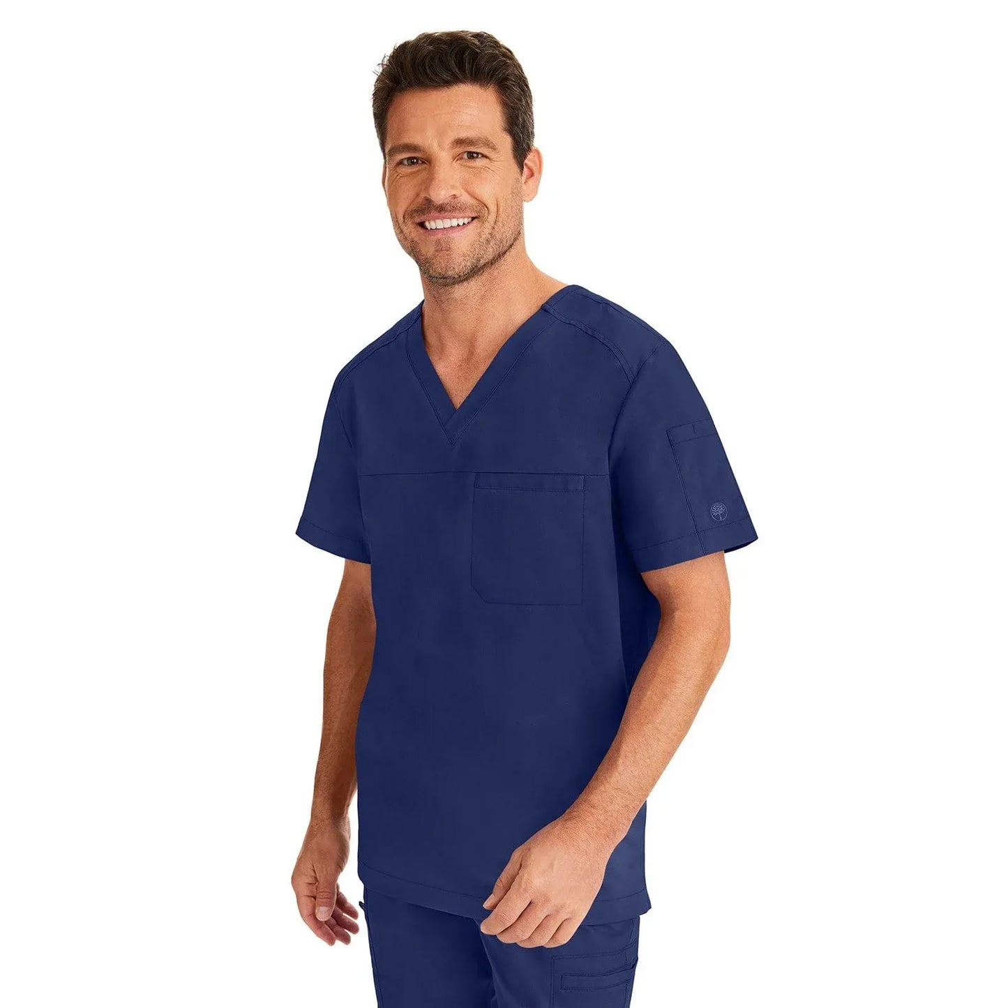 Healing Hands Purple Label Scrubs 2330 Justin Top Men Navy