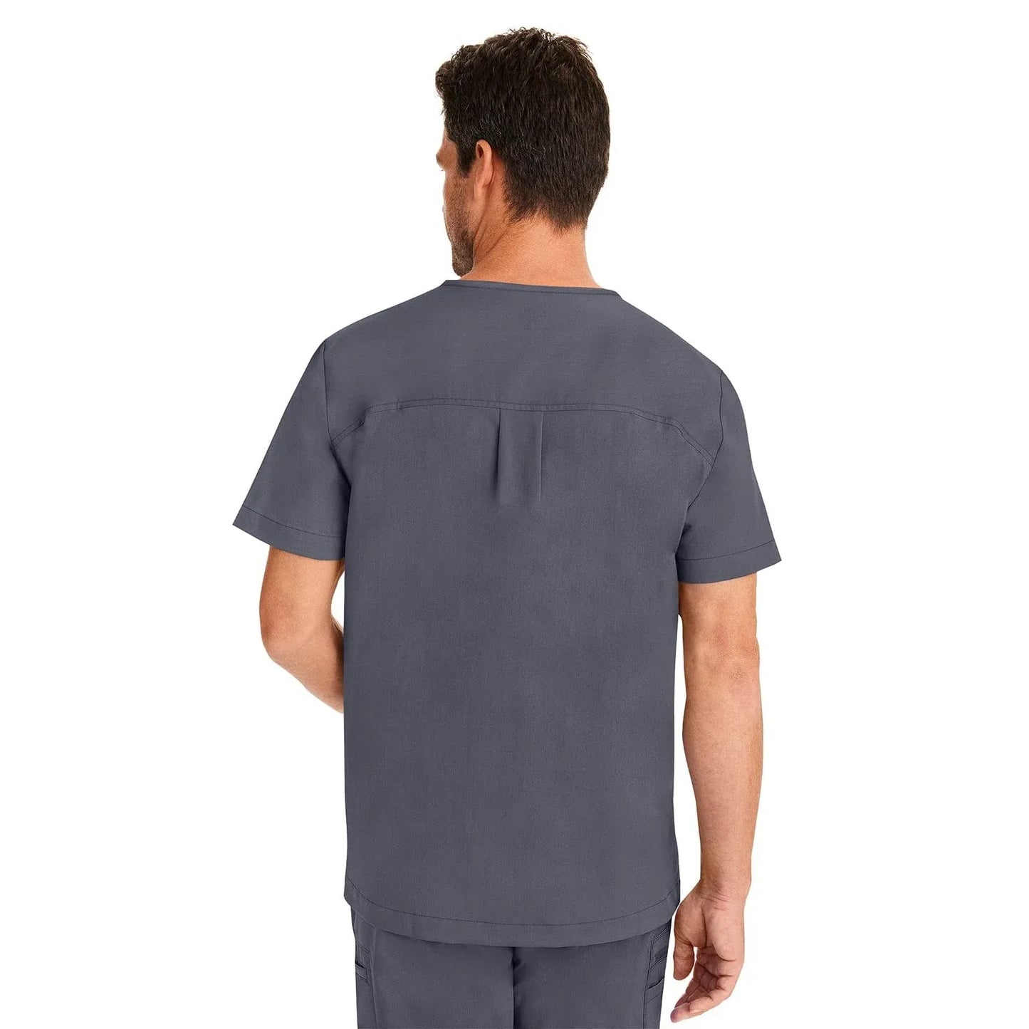 Healing Hands Purple Label Scrubs 2330 Justin Top Men Pewter