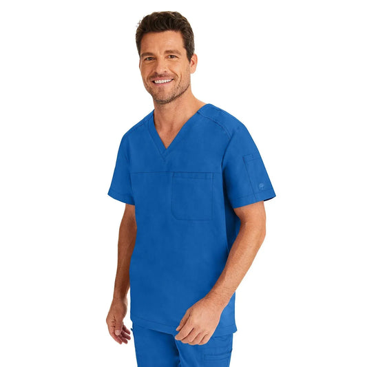 Healing Hands Purple Label Scrubs 2330 Justin Top Men Royal