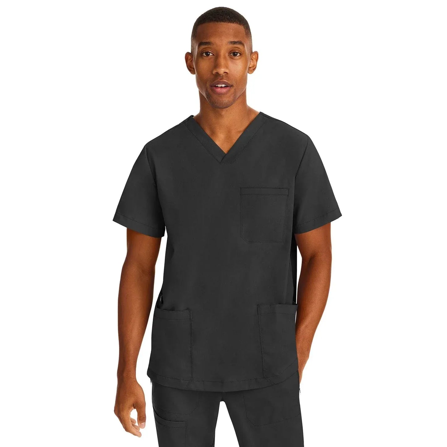 Healing Hands Purple Label Scrubs 2331 Jake Top Men Black