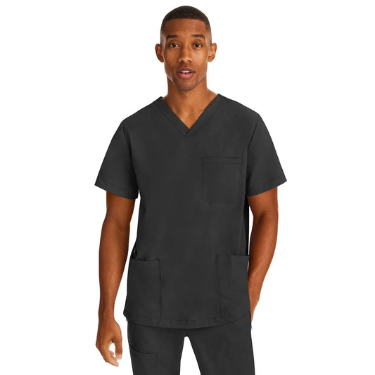 Healing Hands Purple Label Scrubs 2331 Jake Top Men Black