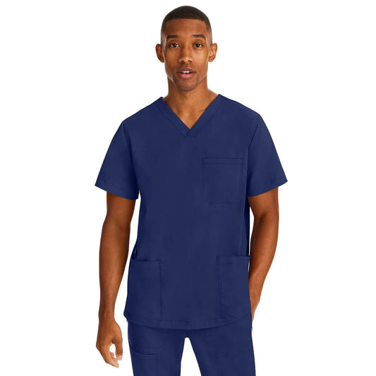 Healing Hands Purple Label Scrubs 2331 Jake Top Men Navy