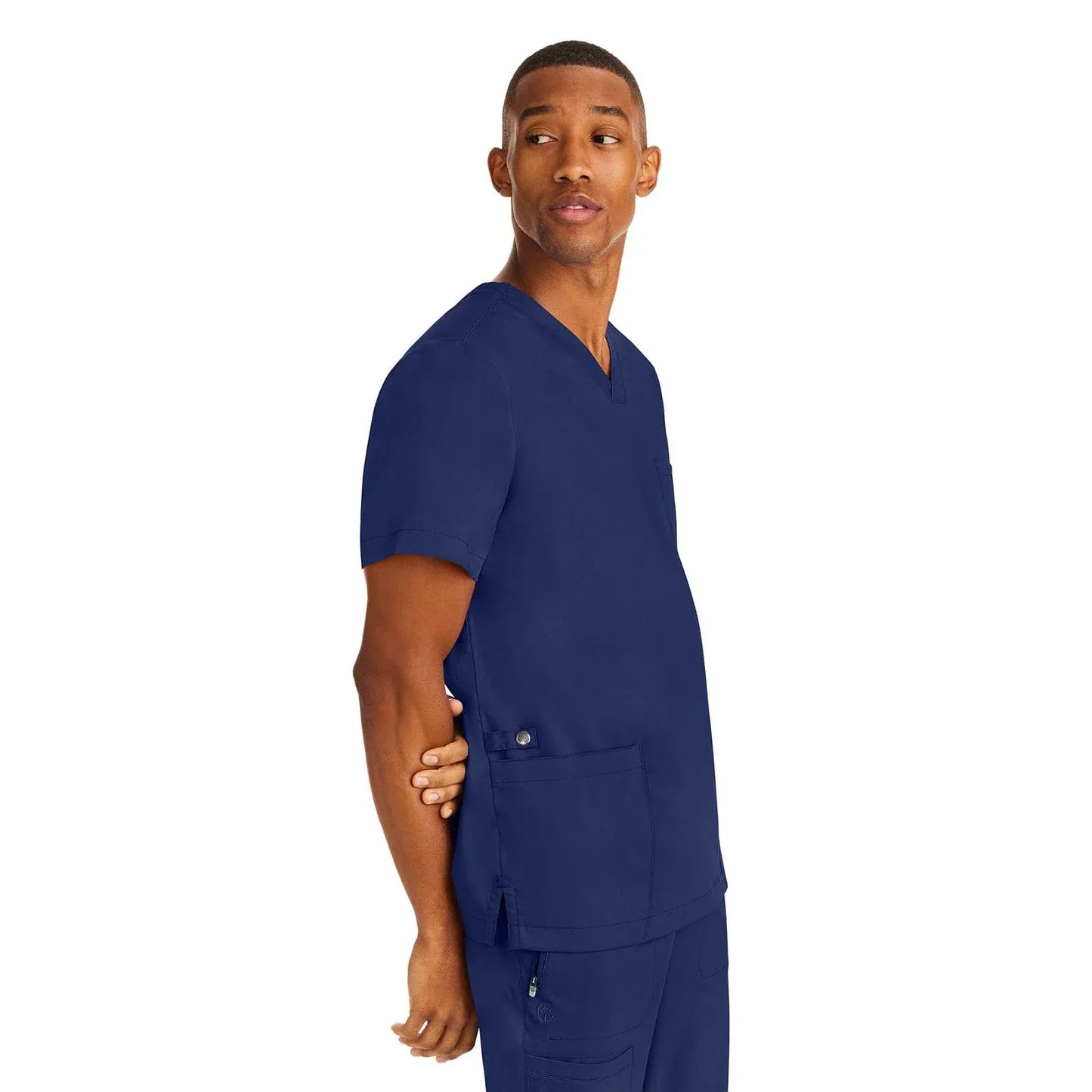 Healing Hands Purple Label Scrubs 2331 Jake Top Men Navy