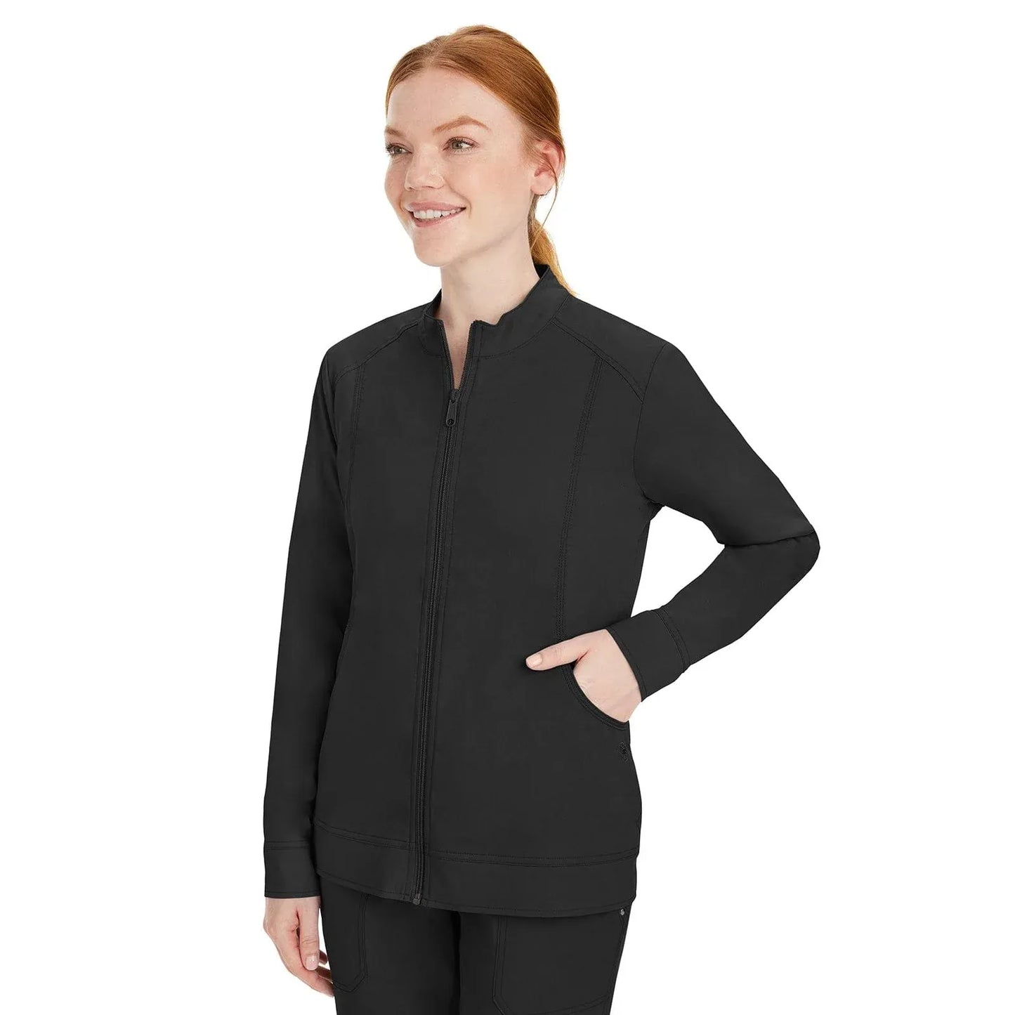 Healing Hands Purple Label Scrubs 5038 Dakota Jacket Women Black