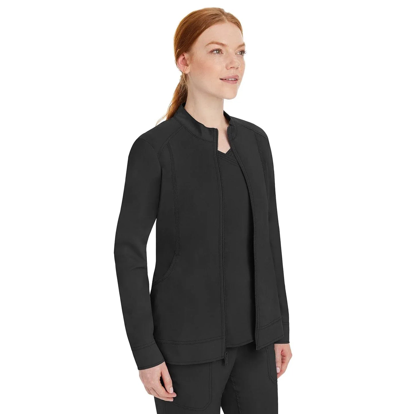 Healing Hands Purple Label Scrubs 5038 Dakota Jacket Women Black