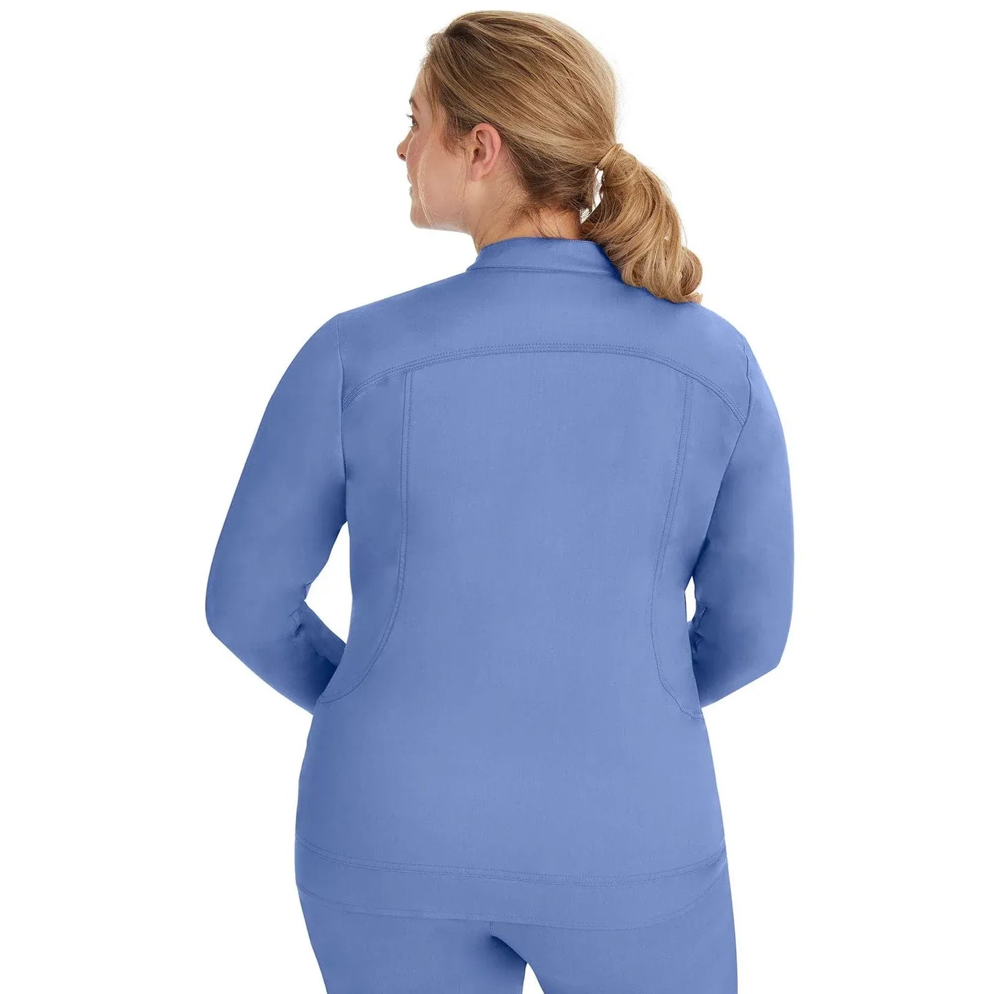 Healing Hands Purple Label Scrubs 5038 Dakota Jacket Women Ceil Blue