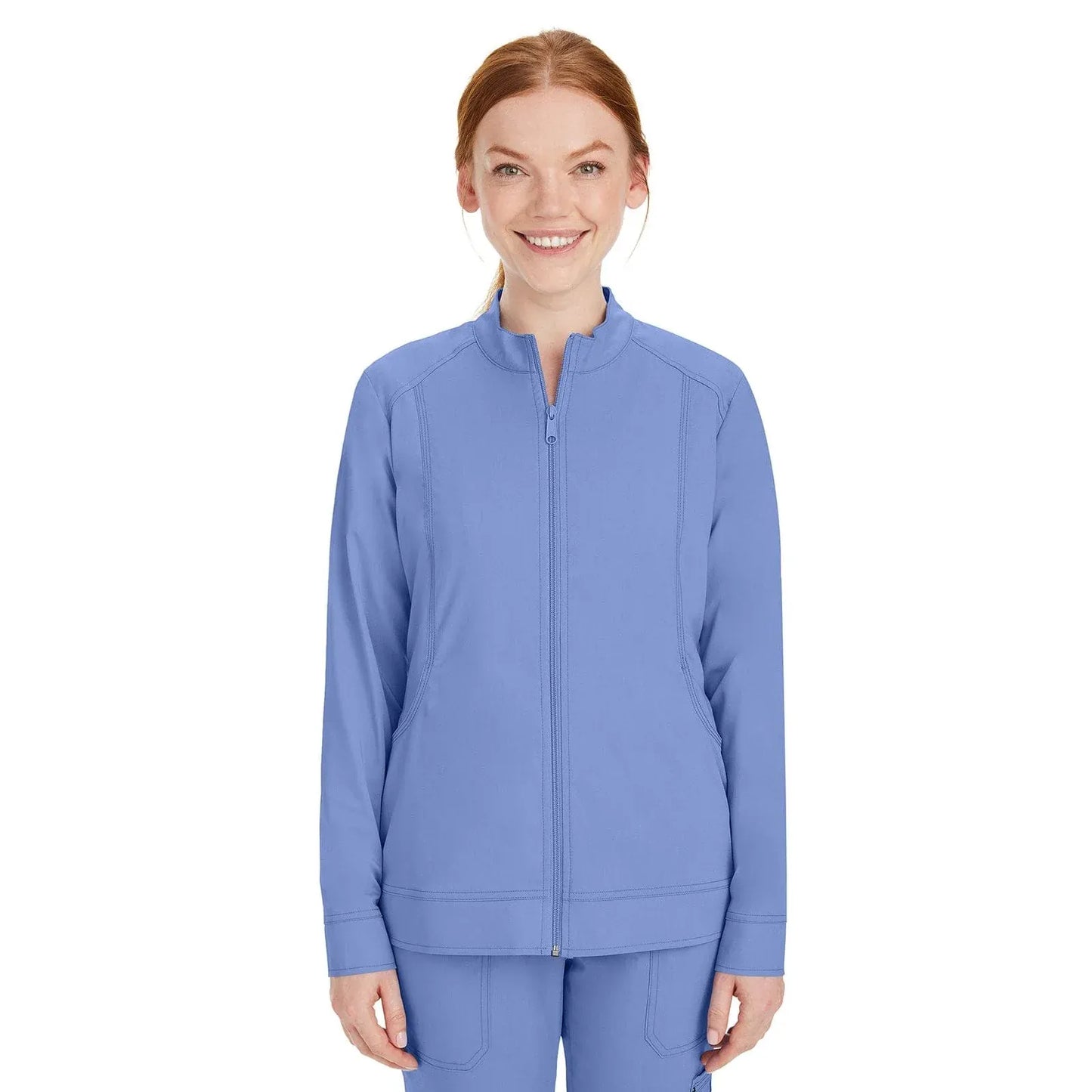Healing Hands Purple Label Scrubs 5038 Dakota Jacket Women Ceil Blue