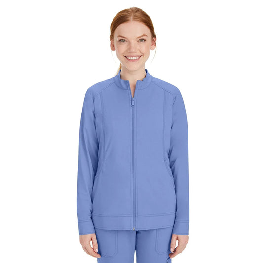 Healing Hands Purple Label Scrubs 5038 Dakota Jacket Women Ceil Blue