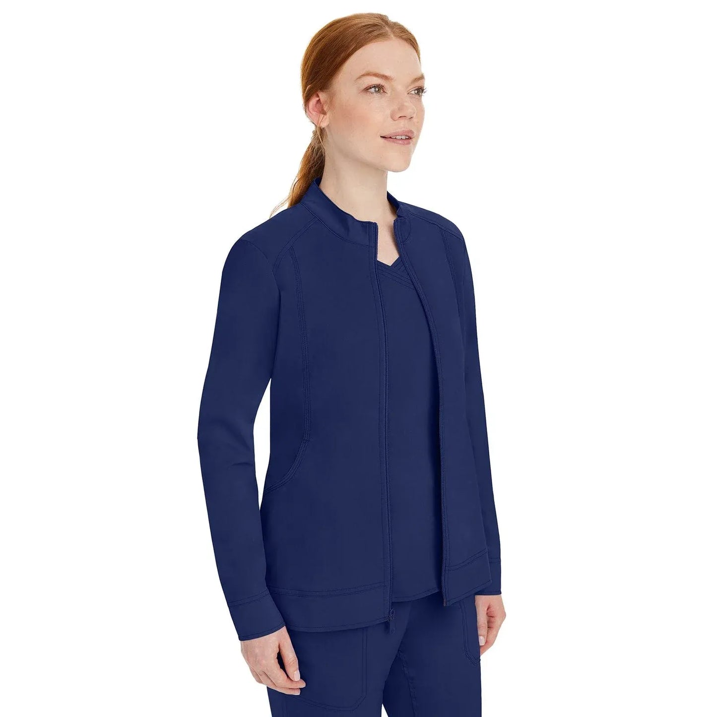 Healing Hands Purple Label Scrubs 5038 Dakota Jacket Women Navy