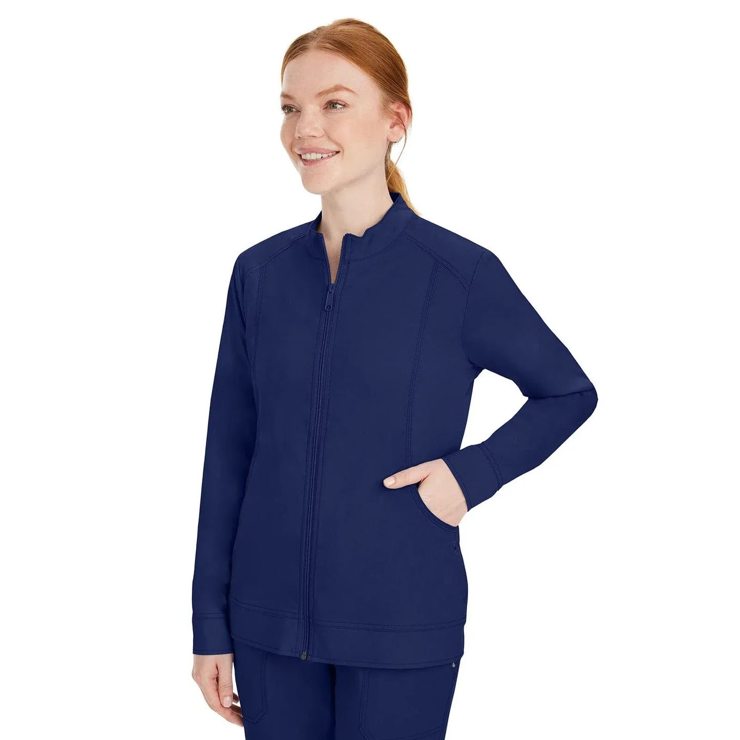Healing Hands Purple Label Scrubs 5038 Dakota Jacket Women Navy