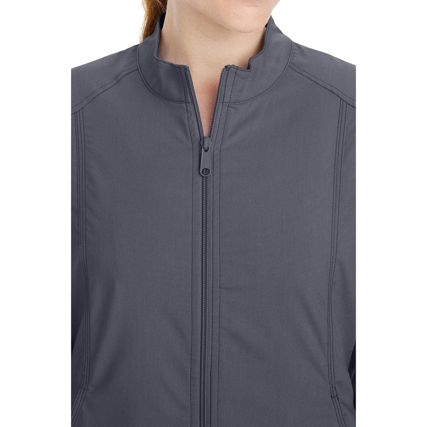 Healing Hands Purple Label Scrubs 5038 Dakota Jacket Women Pewter