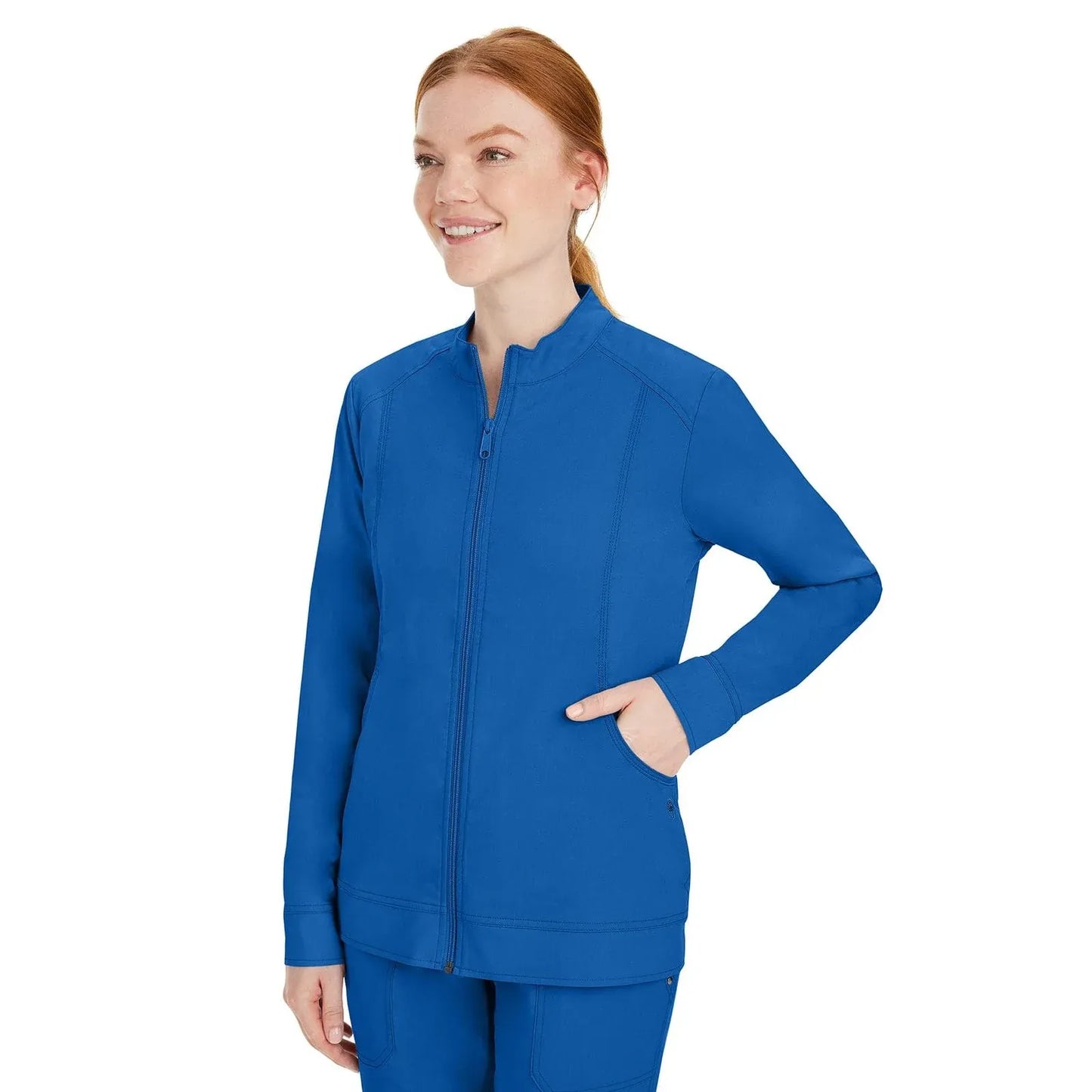 Healing Hands Purple Label Scrubs 5038 Dakota Jacket Women Royal