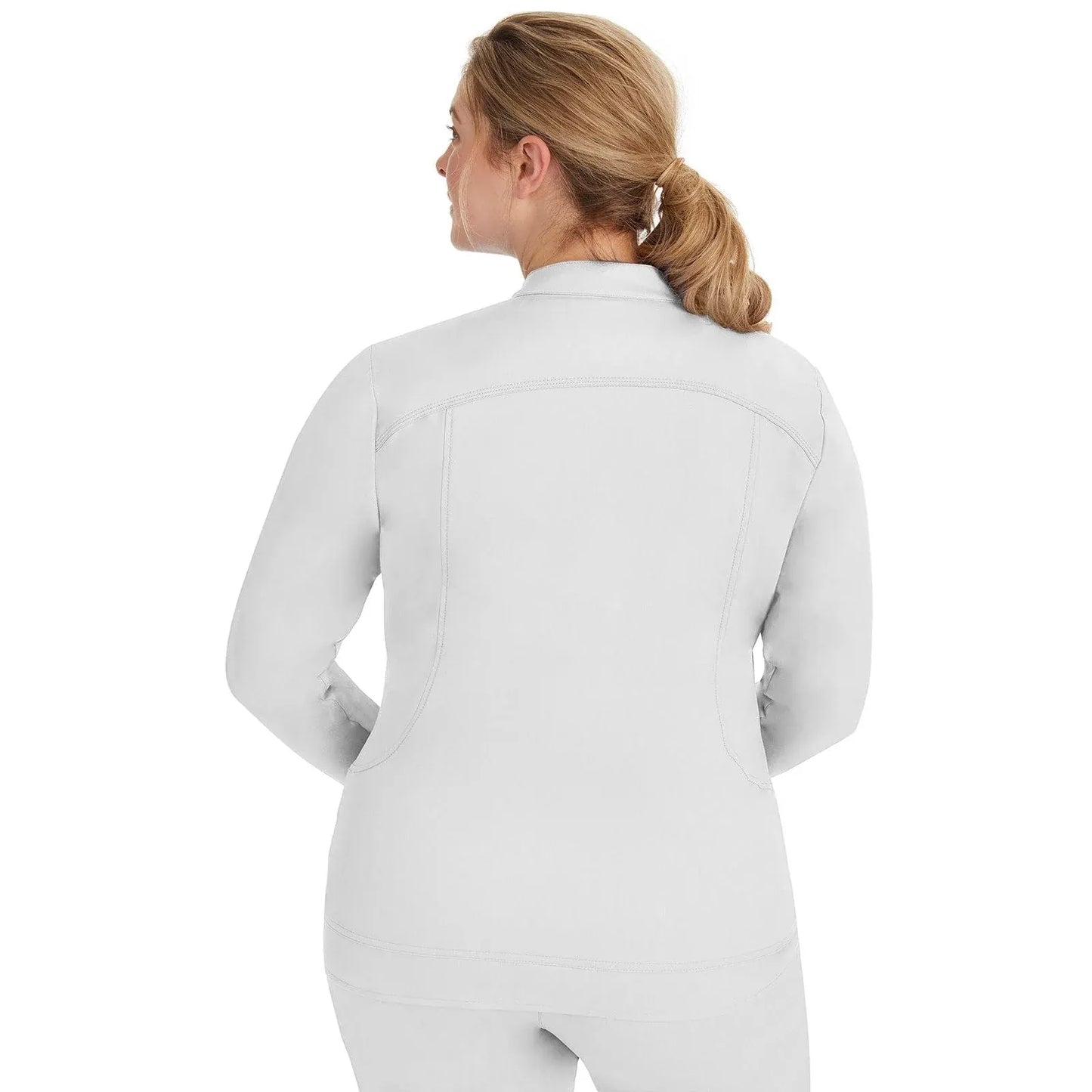 Healing Hands Purple Label Scrubs 5038 Dakota Jacket Women White