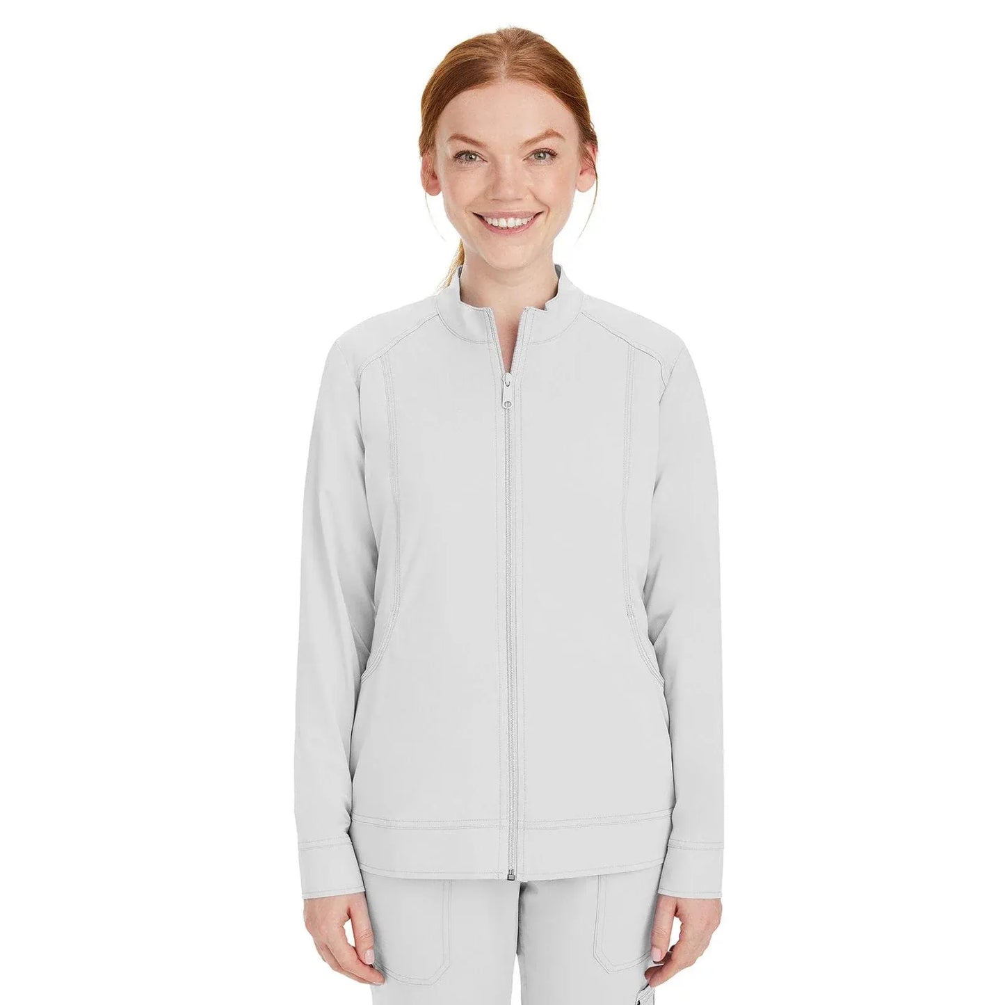 Healing Hands Purple Label Scrubs 5038 Dakota Jacket Women White