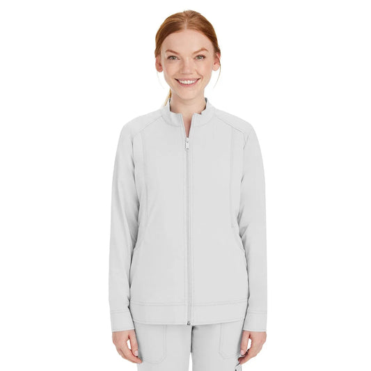 Healing Hands Purple Label Scrubs 5038 Dakota Jacket Women White