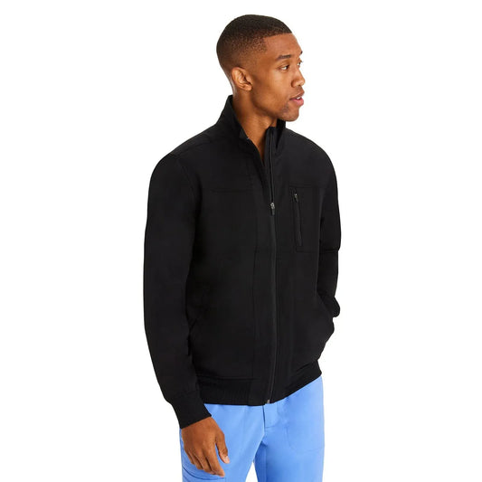 Healing Hands Purple Label Scrubs 5530 Jonathan Bomber Jacket Men Black