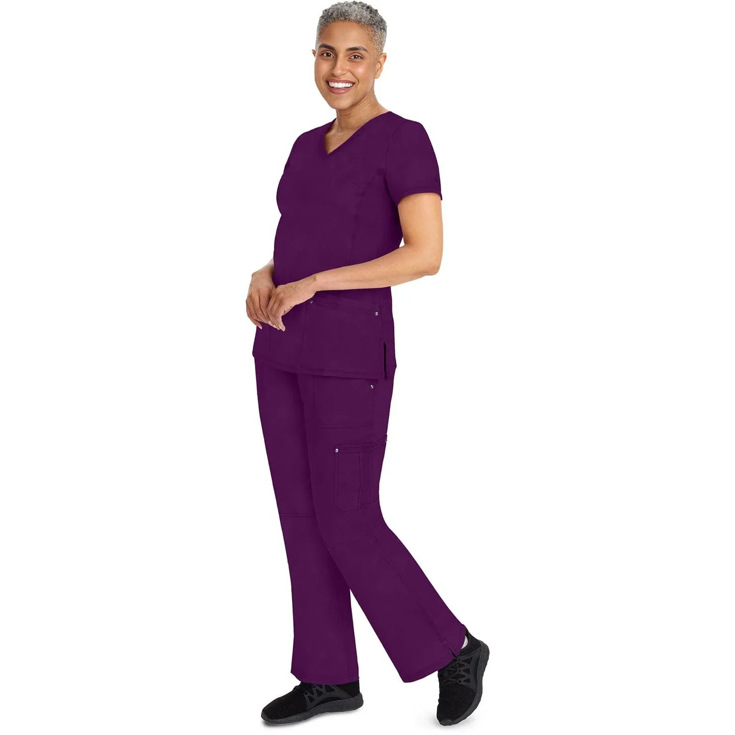 Healing Hands Purple Label Scrubs 9133 Tori Pant Women Eggplant