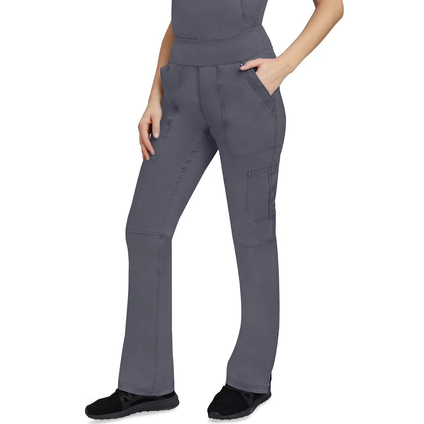 Healing Hands Purple Label Scrubs 9133 Tori Pant Women Pewter