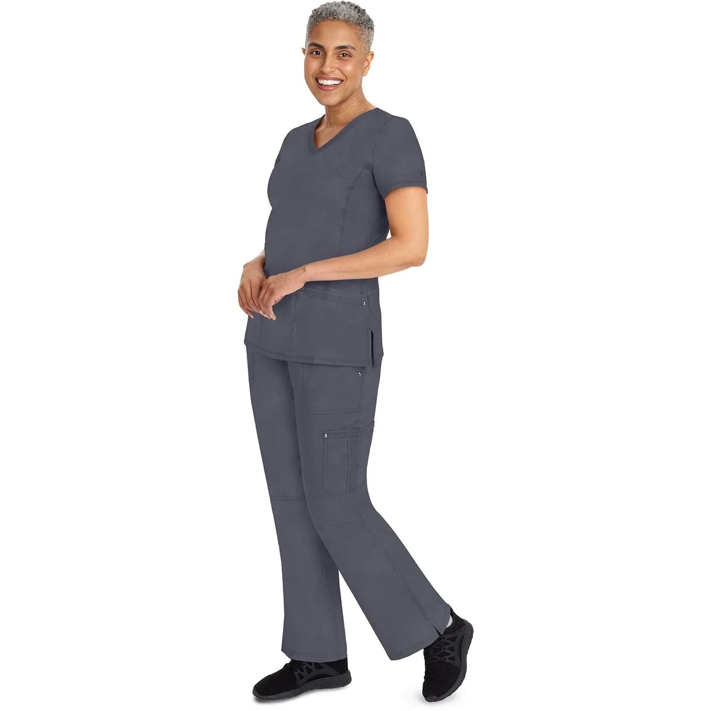 Healing Hands Purple Label Scrubs 9133 Tori Pant Women Pewter