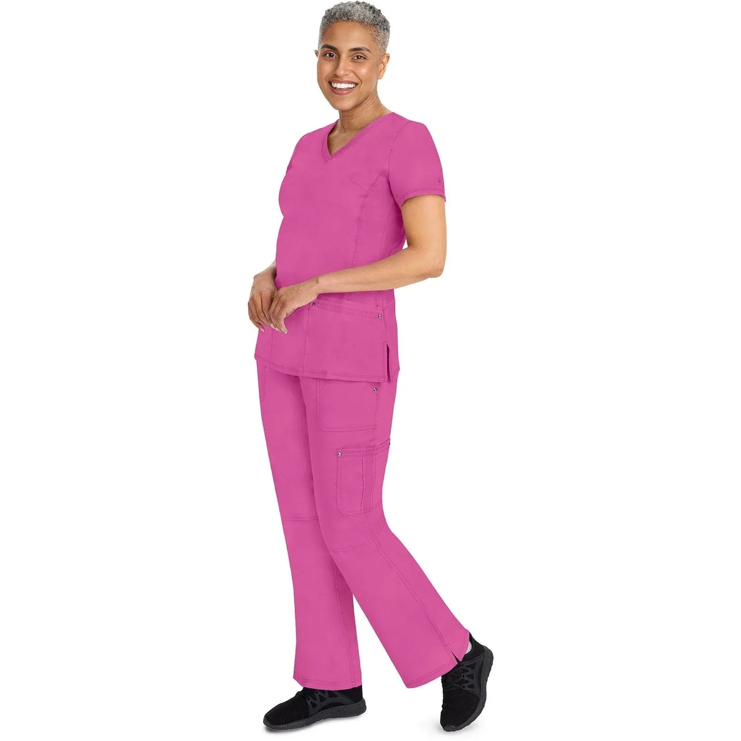 Healing Hands Purple Label Scrubs 9133 Tori Pant Women Shocking Pink