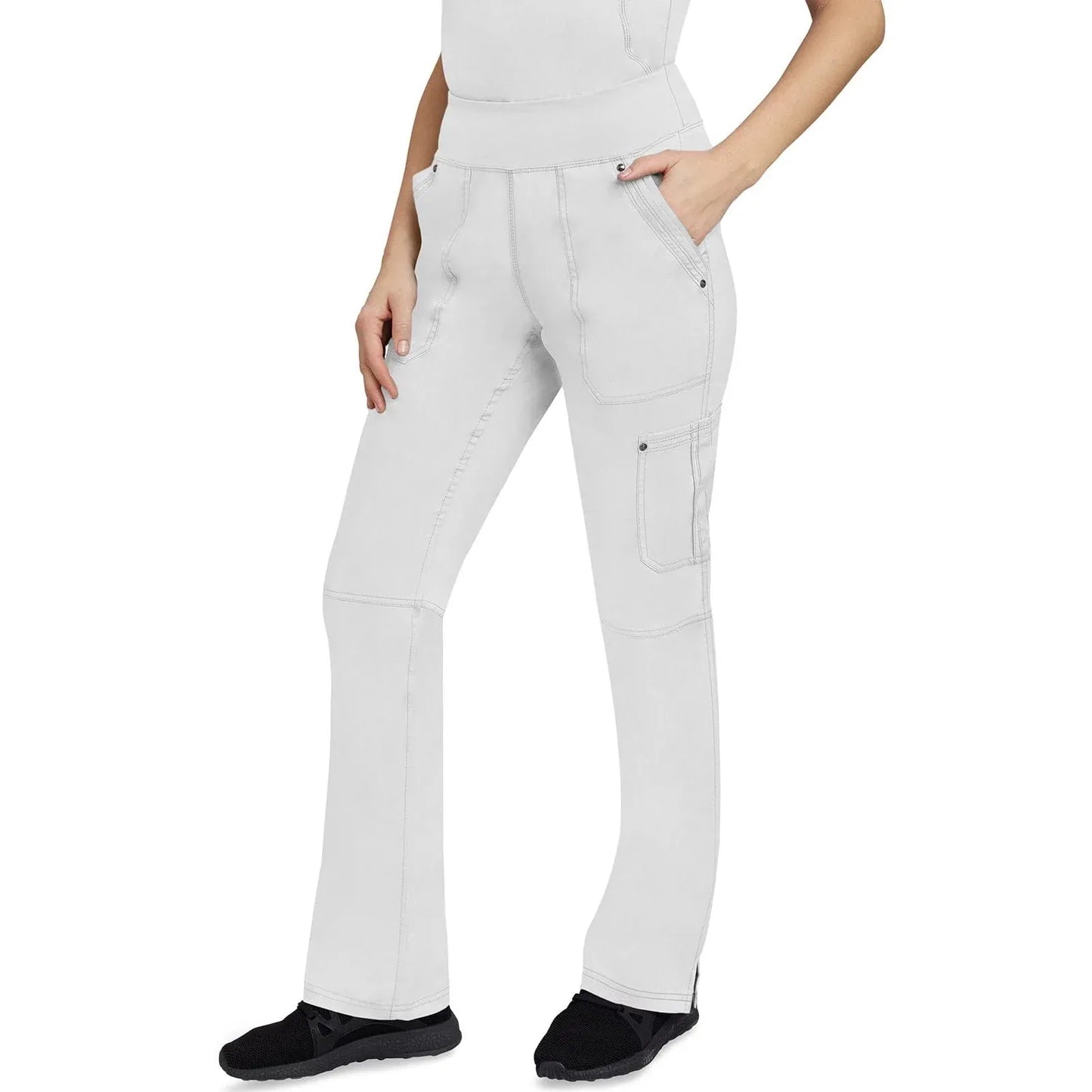 Healing Hands Purple Label Scrubs 9133 Tori Pant Women White