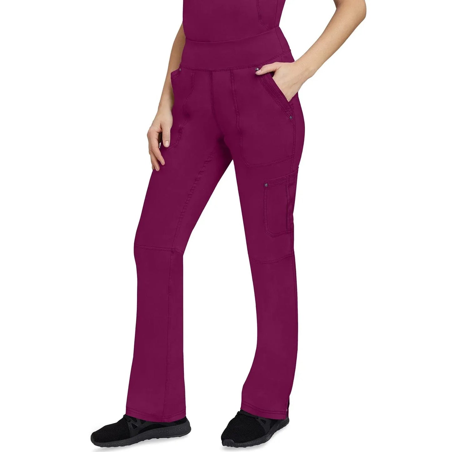 Healing Hands Purple Label Scrubs 9133 Tori Pant Women Wine