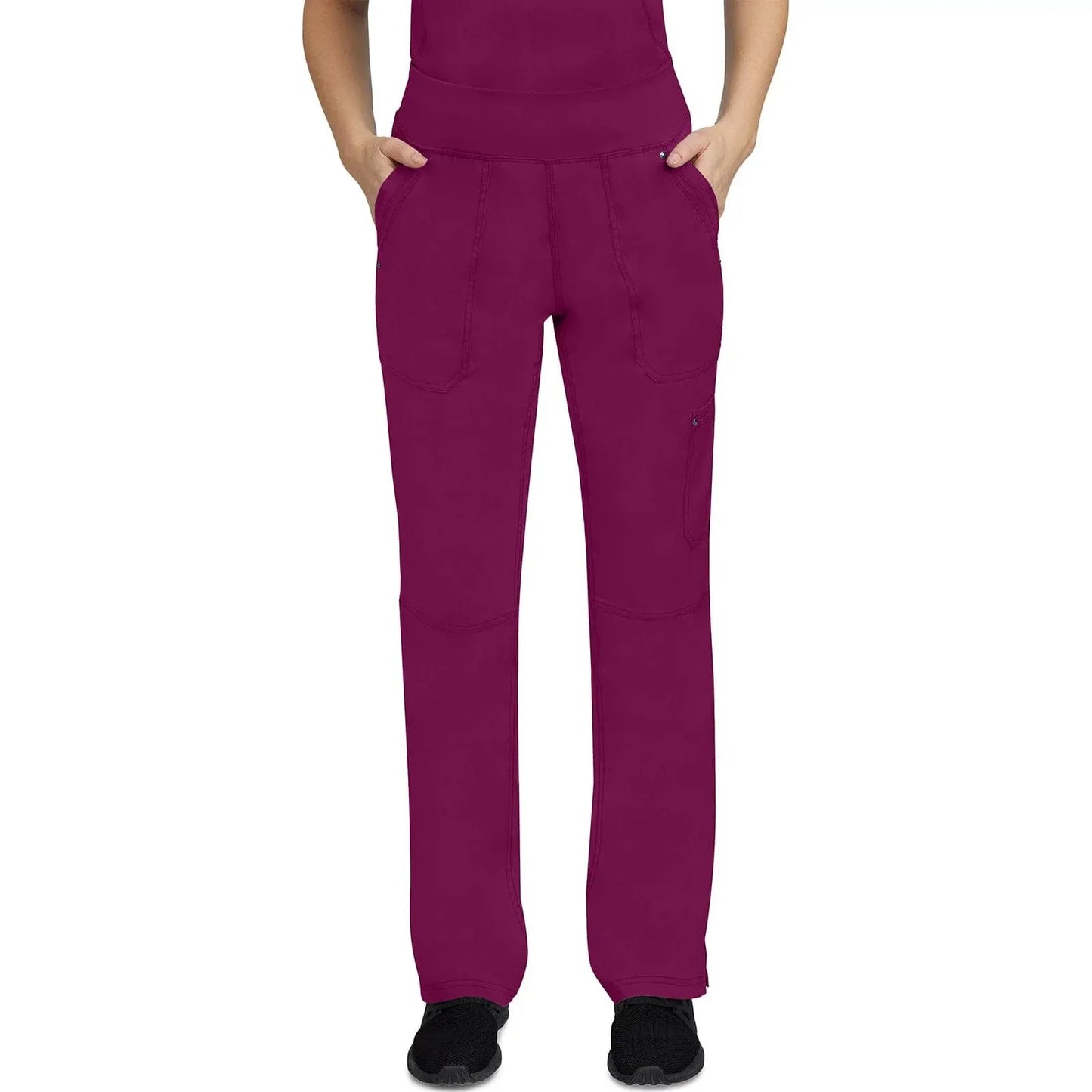 Healing Hands Purple Label Scrubs 9133 Tori Pant Women Wine