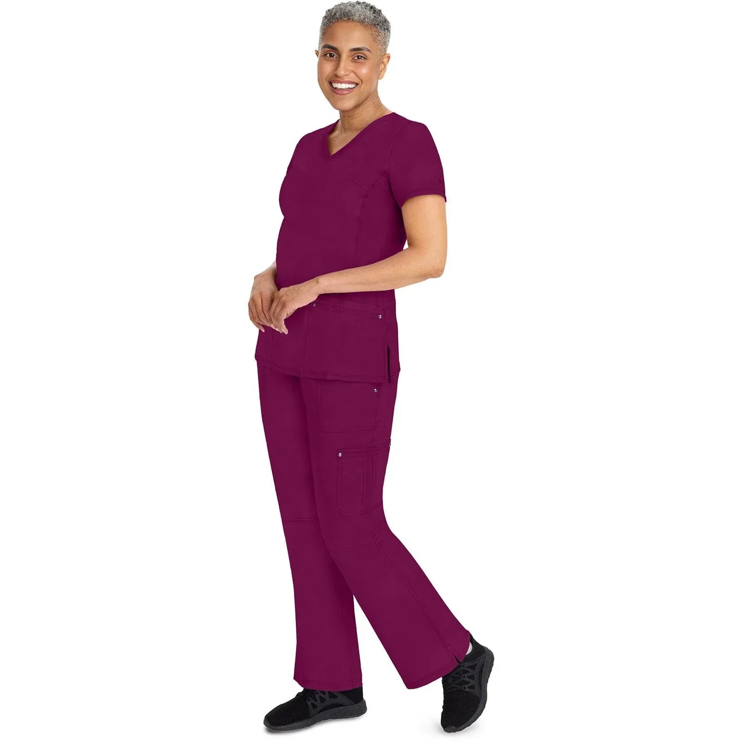 Healing Hands Purple Label Scrubs 9133 Tori Pant Women Wine
