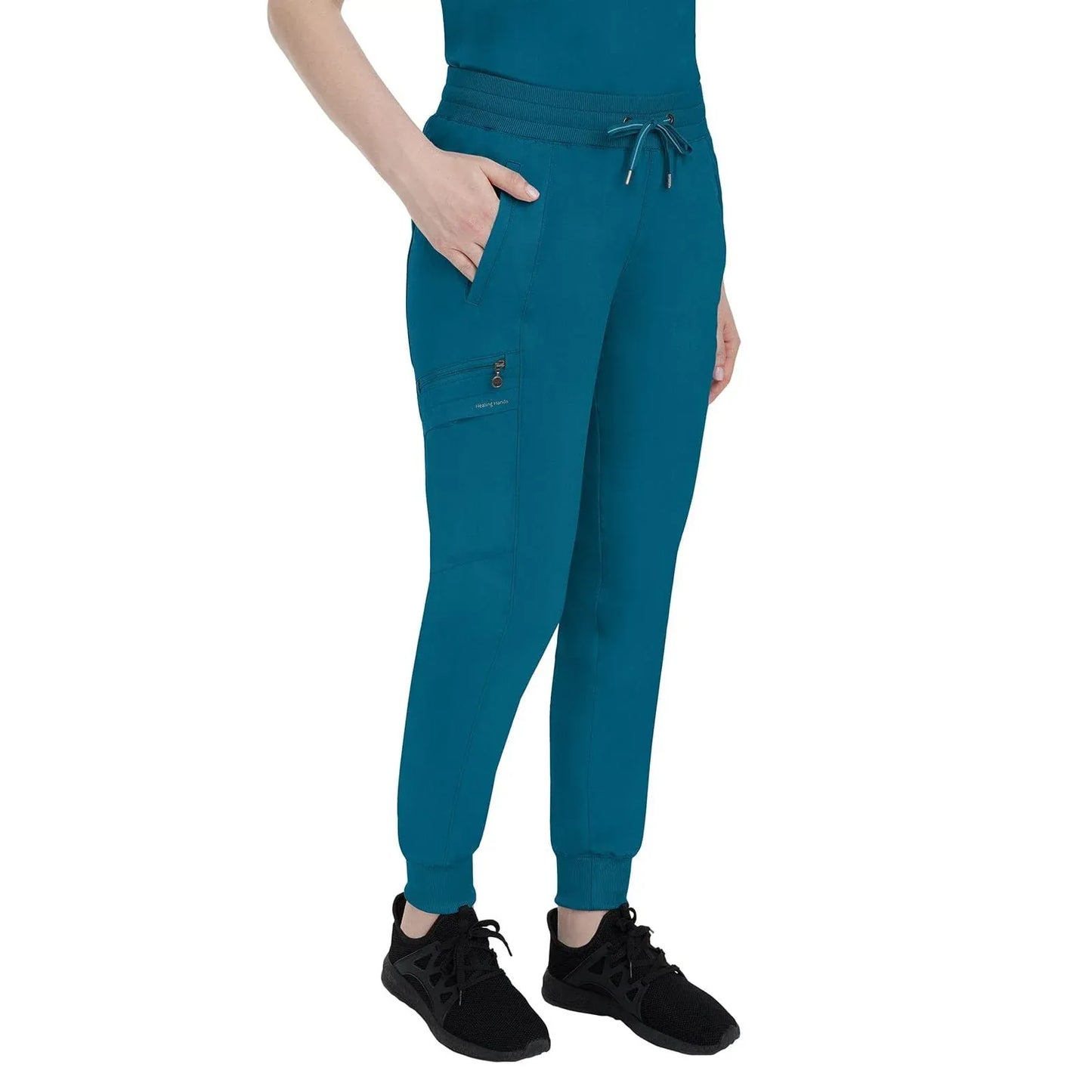 Healing Hands Purple Label Scrubs 9244 Toby Jogger Pant Women Caribbean Blue