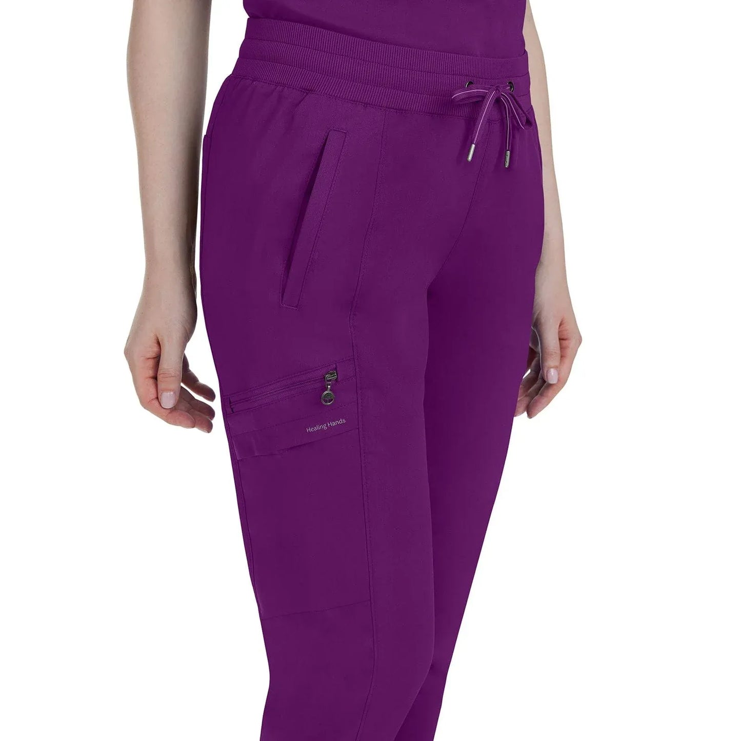 Healing Hands Purple Label Scrubs 9244 Toby Jogger Pant Women Eggplant