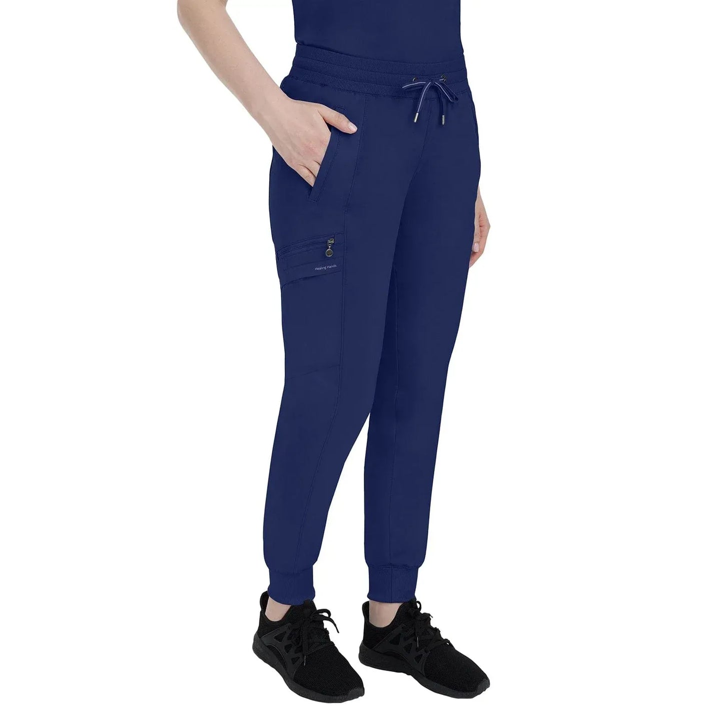Healing Hands Purple Label Scrubs 9244 Toby Jogger Pant Women Navy