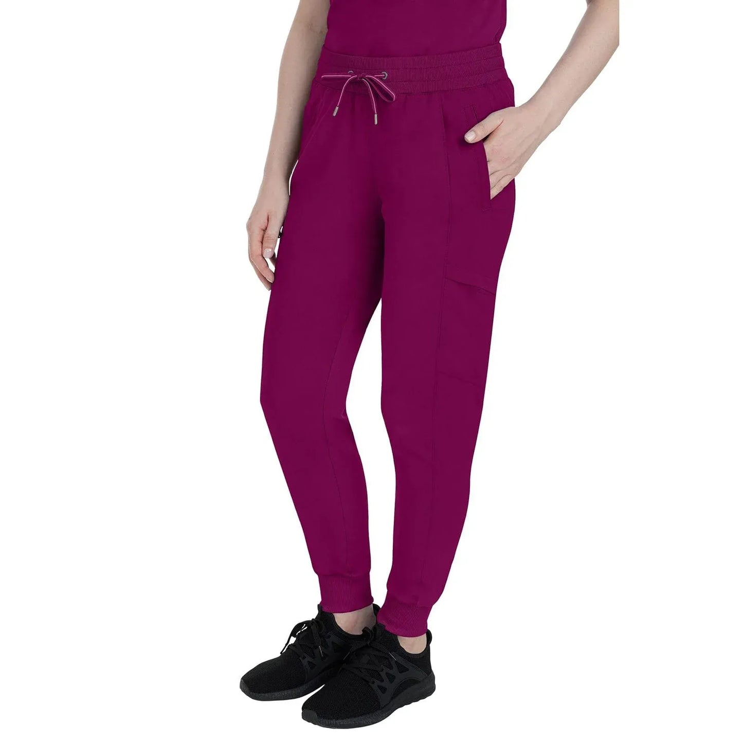 Healing Hands Purple Label Scrubs 9244 Toby Jogger Pant Women Wine