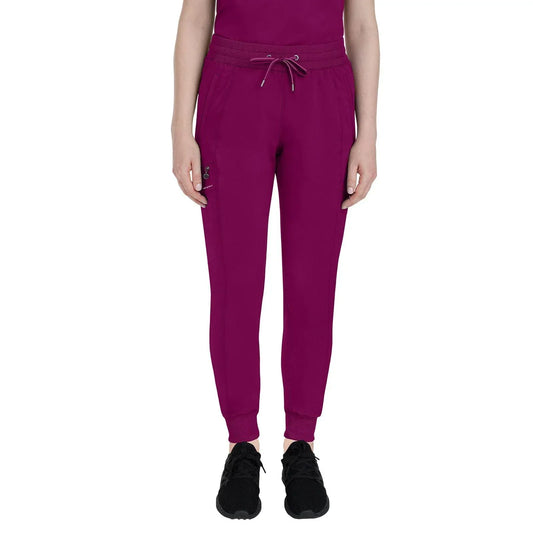 Healing Hands Purple Label Scrubs 9244 Toby Jogger Pant Women Wine