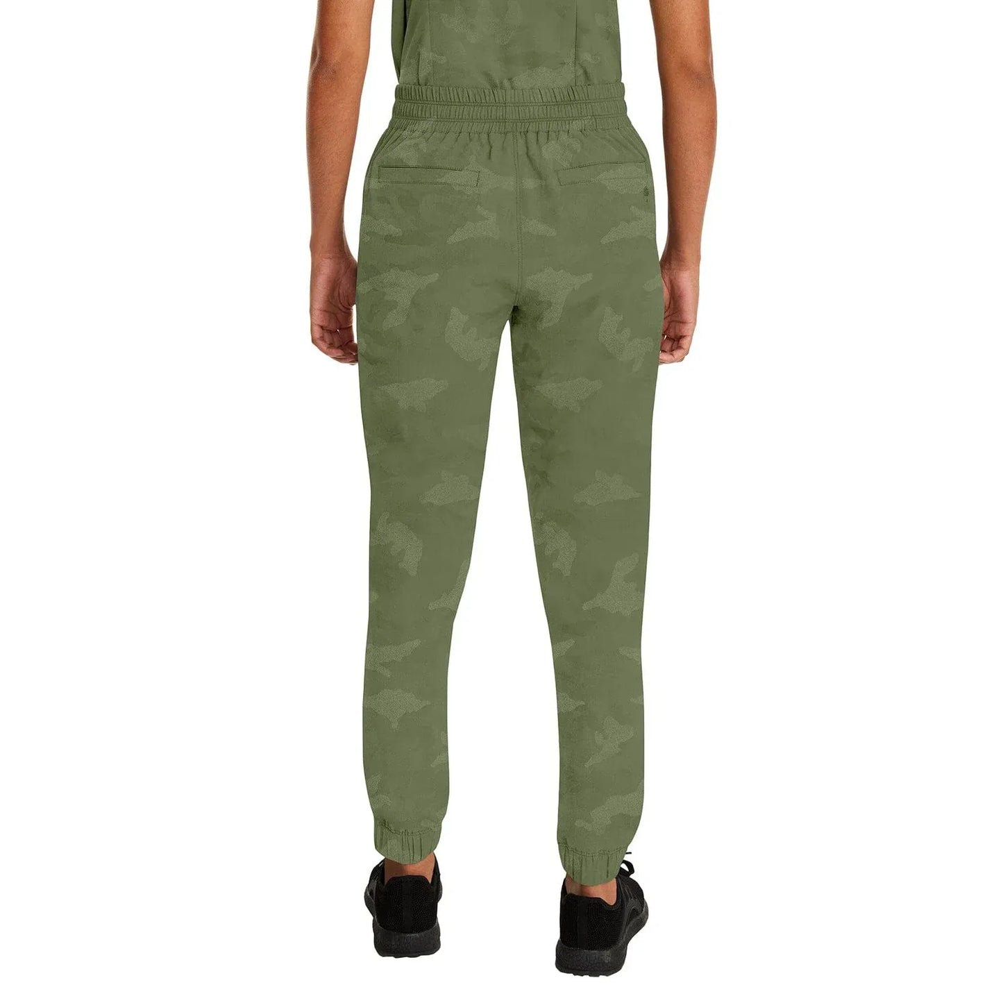 Healing Hands Purple Label Tate Jogger Camo Pant 9350 – Women’s Scrub Pants Olive