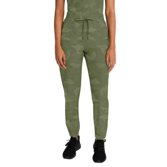 Healing Hands Purple Label Tate Jogger Camo Pant 9350 – Women’s Scrub Pants Olive