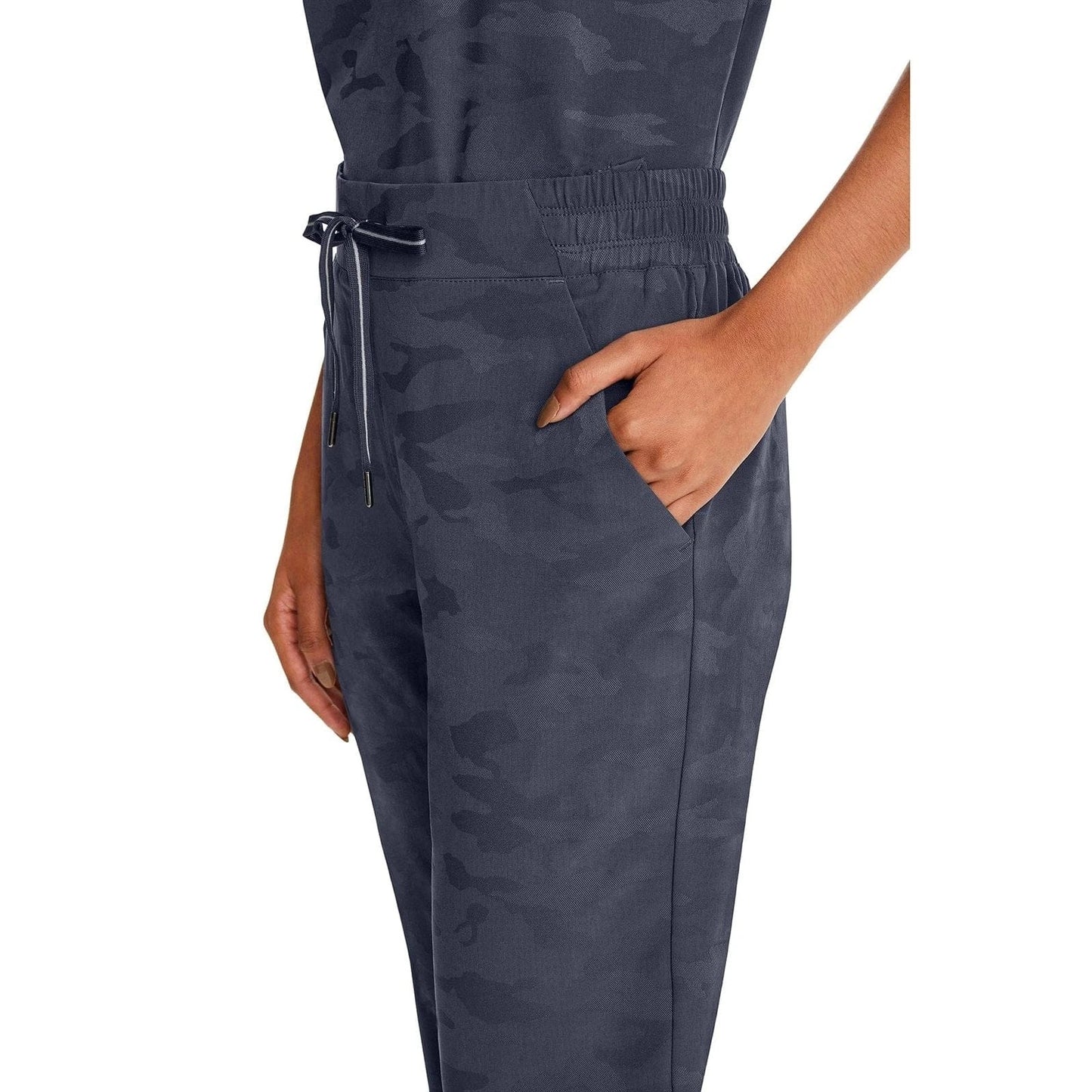 Healing Hands Purple Label Tate Jogger Camo Pant 9350 – Women’s Scrub Pants Pewter