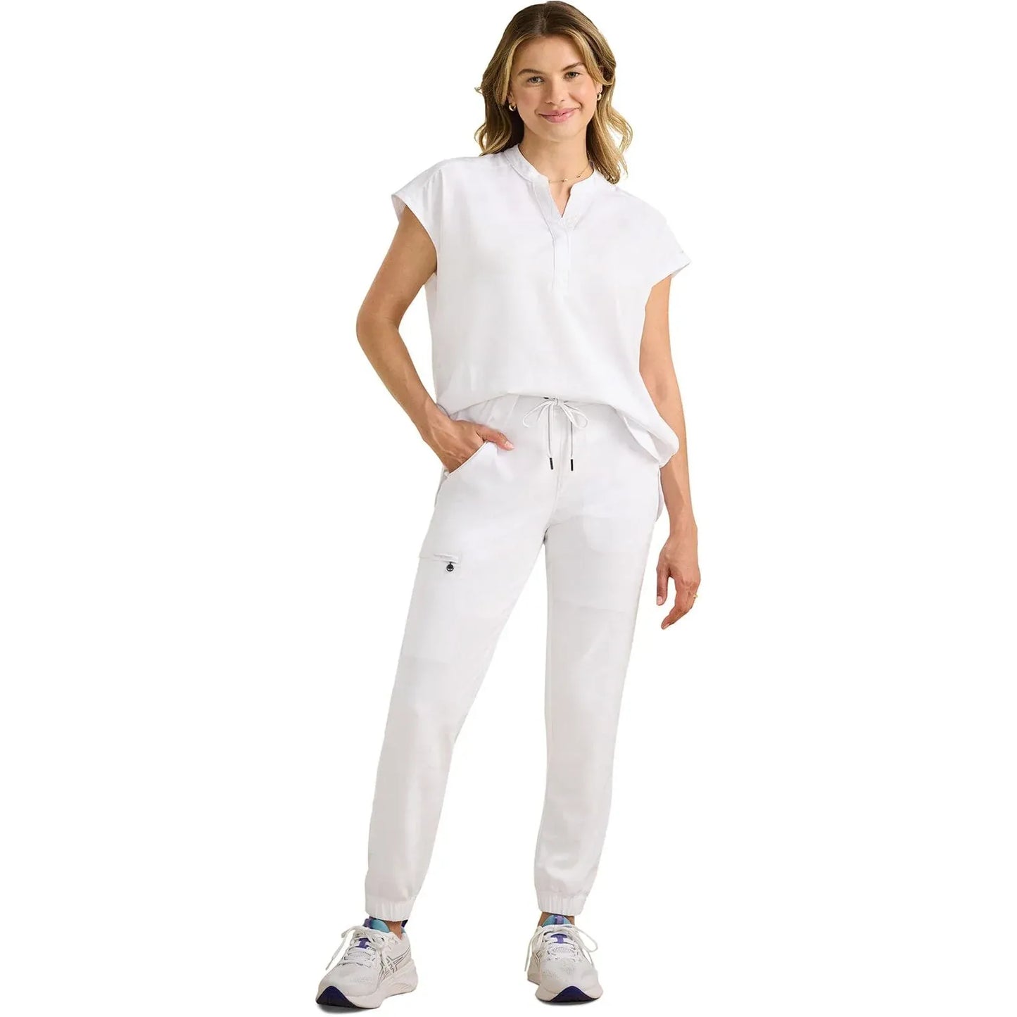 Healing Hands Purple Label Tate Jogger Camo Pant 9350 – Women’s Scrub Pants White