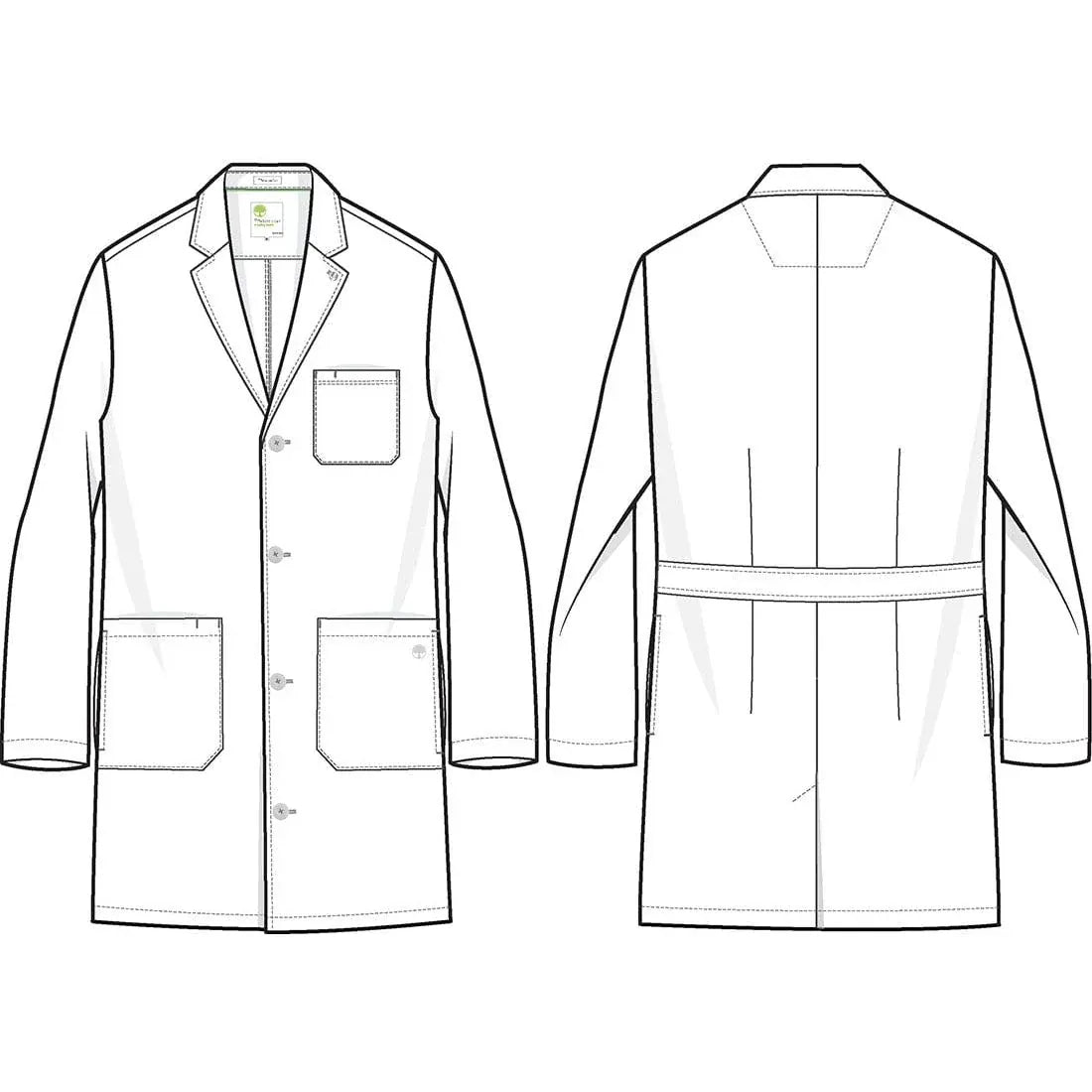 Healing Hands White Coat 5151 Luke Lab Coat – Men’s
