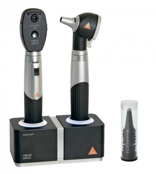 Heine MINI3000LED Otoscope and Ophthalmoscope Rechargeable Set